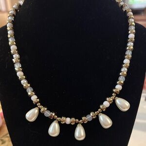 Plunder pearl accent necklace.